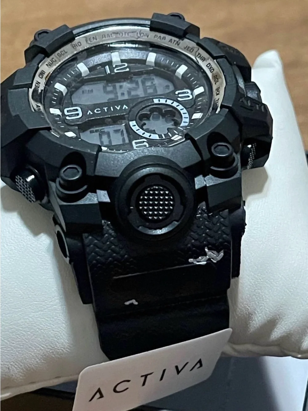 Activa Endurance X Invicta Men's Digital Watch - 54.5mm. Black with white